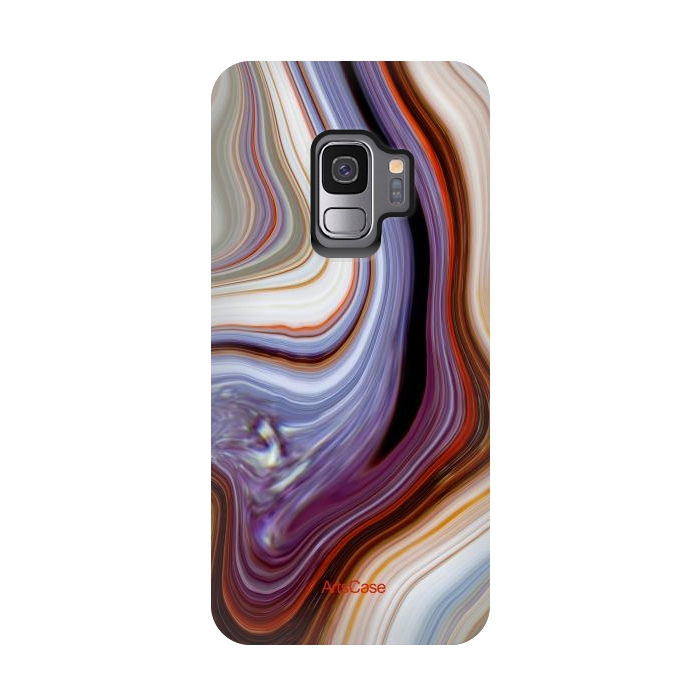 Galaxy S9 StrongFit Brown Marble Pattern by ArtsCase