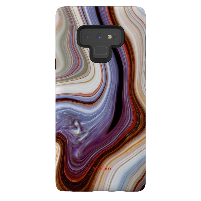 Galaxy Note 9 StrongFit Brown Marble Pattern by ArtsCase