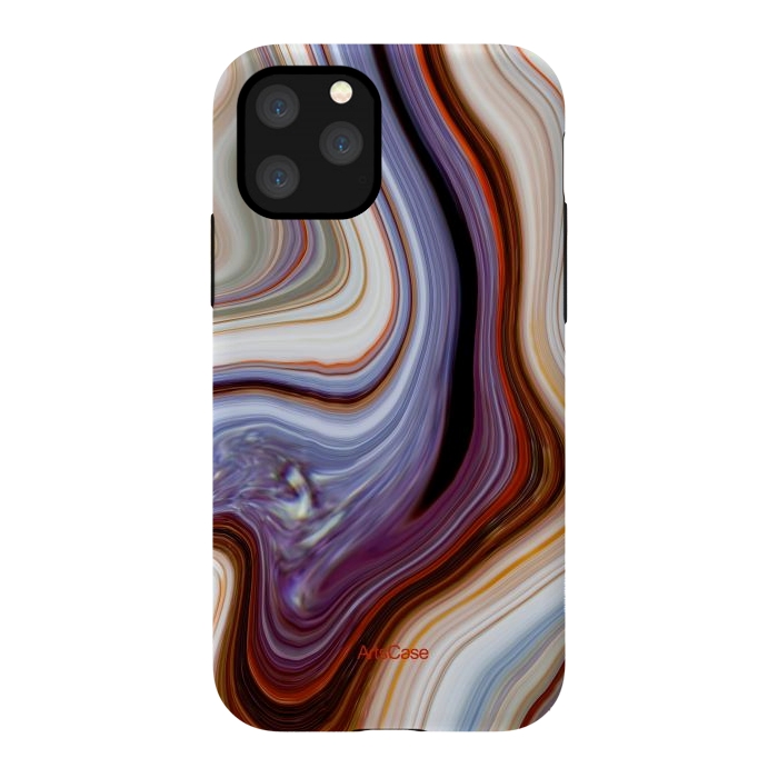 iPhone 11 Pro StrongFit Brown Marble Pattern by ArtsCase