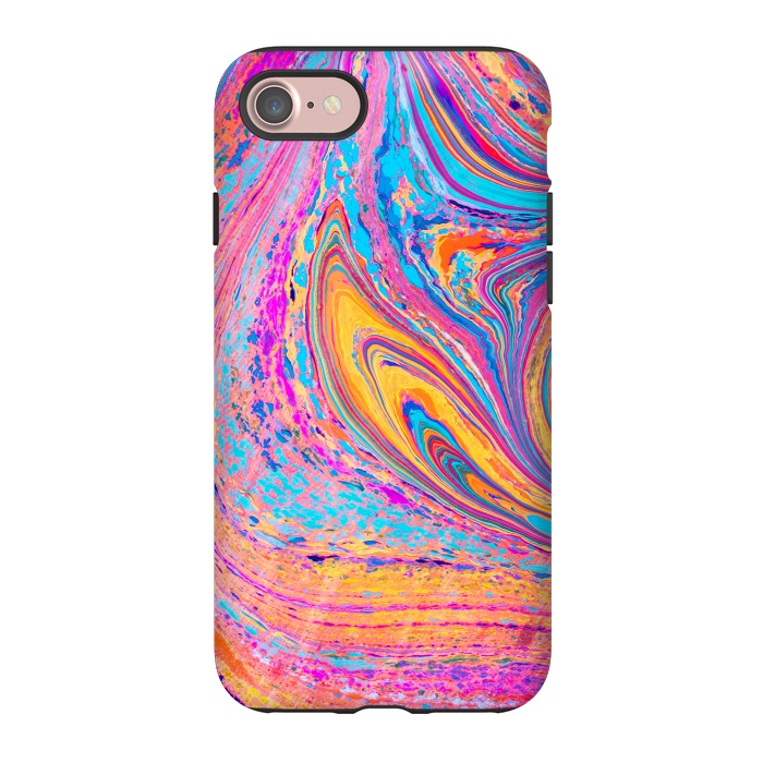iPhone 7 StrongFit Colorful Marbling Artwork by ArtsCase