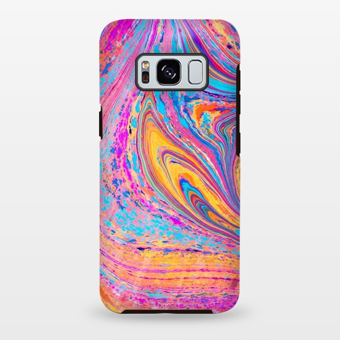 Galaxy S8 plus StrongFit Colorful Marbling Artwork by ArtsCase