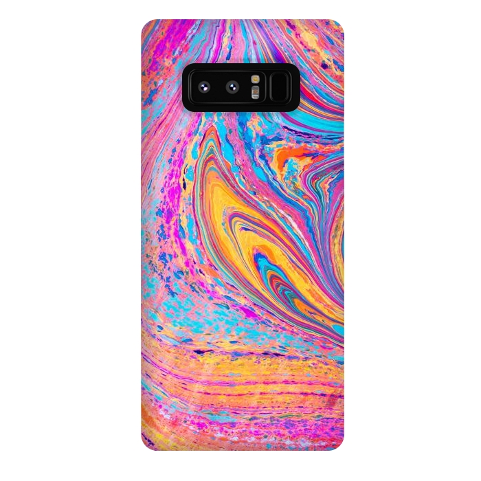 Galaxy Note 8 StrongFit Colorful Marbling Artwork by ArtsCase