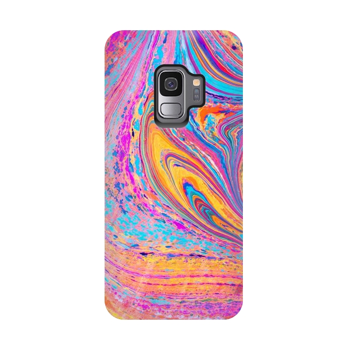 Galaxy S9 StrongFit Colorful Marbling Artwork by ArtsCase