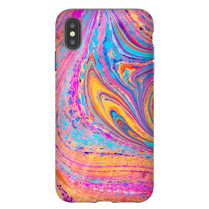 iPhone Xs Max StrongFit Colorful Marbling Artwork by ArtsCase