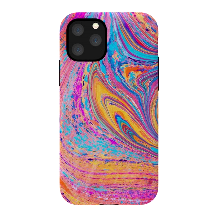 iPhone 11 Pro StrongFit Colorful Marbling Artwork by ArtsCase