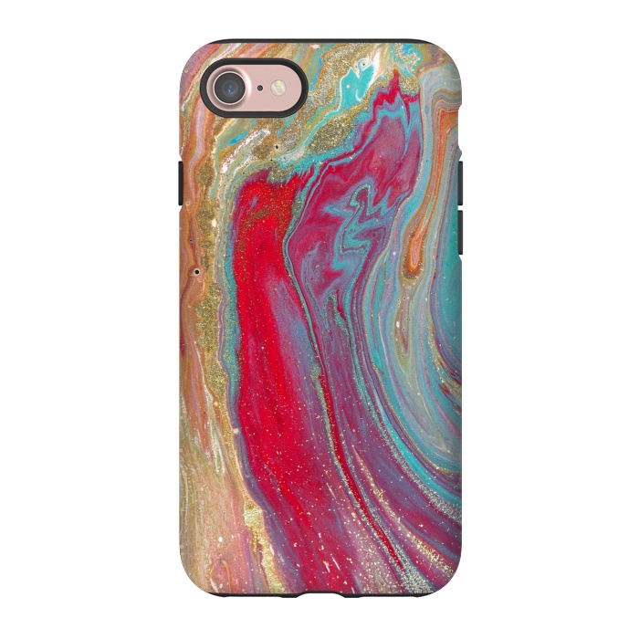 iPhone 7 StrongFit Liquid Marble Design Colorful by ArtsCase