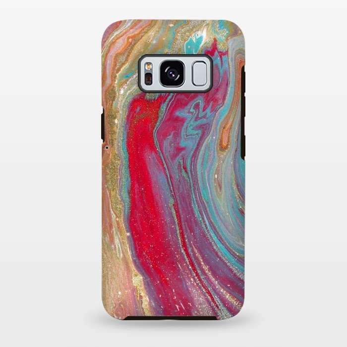 Galaxy S8 plus StrongFit Liquid Marble Design Colorful by ArtsCase