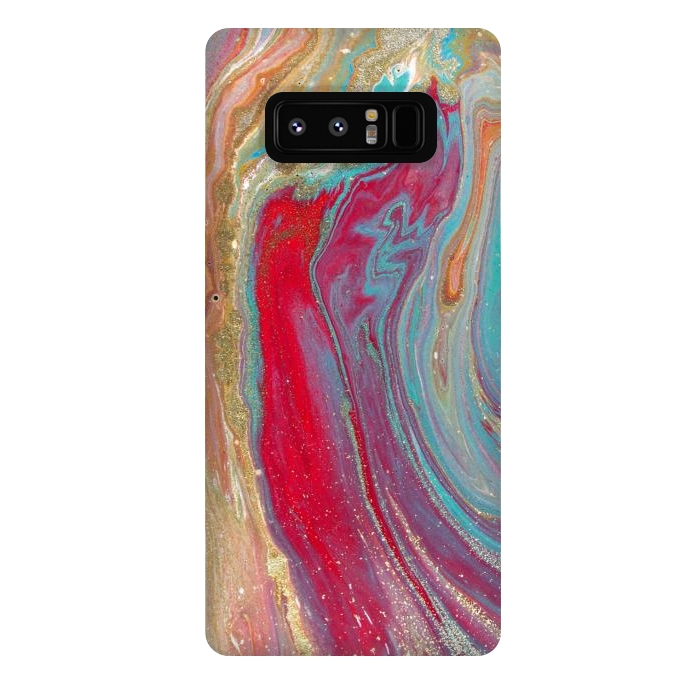 Galaxy Note 8 StrongFit Liquid Marble Design Colorful by ArtsCase