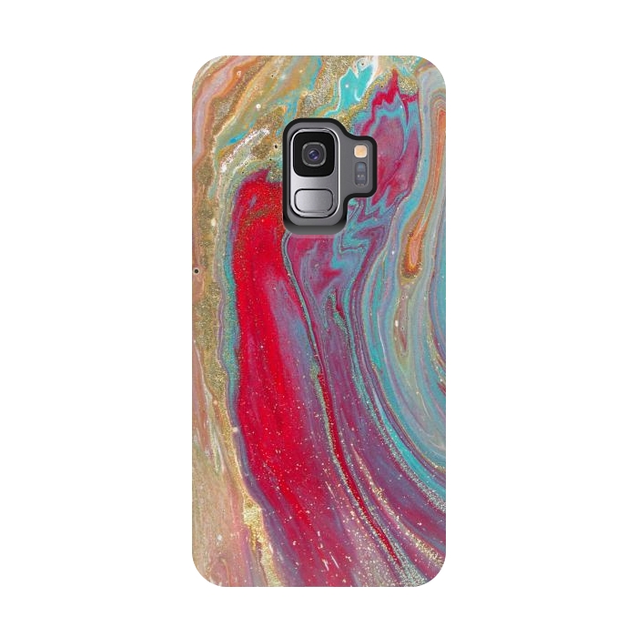 Galaxy S9 StrongFit Liquid Marble Design Colorful by ArtsCase