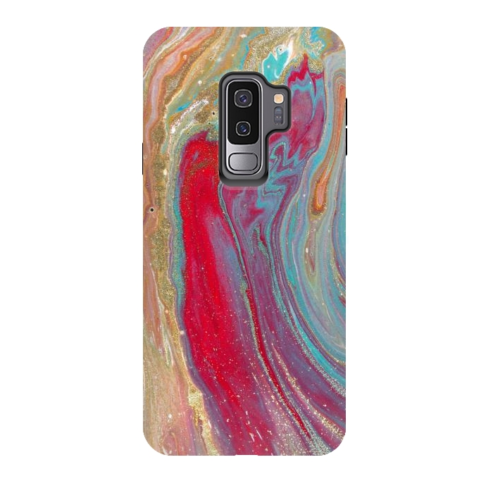Galaxy S9 plus StrongFit Liquid Marble Design Colorful by ArtsCase