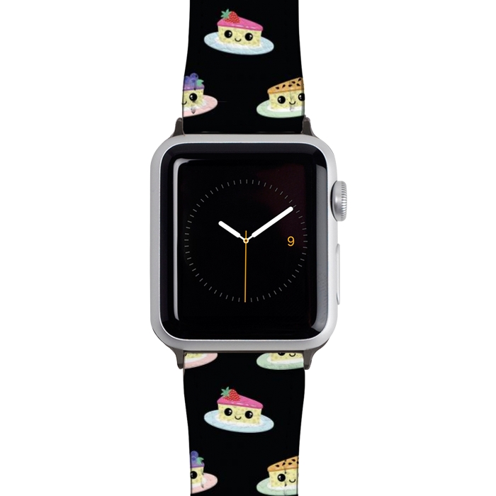 Watch 42mm / 44mm Strap PU leather Cheesecake pattern by Laura Nagel