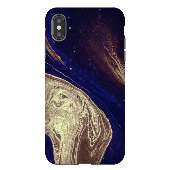 iPhone Xs Max StrongFit Liquid Marble Design II by ArtsCase