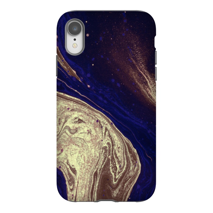 iPhone Xr StrongFit Liquid Marble Design II by ArtsCase