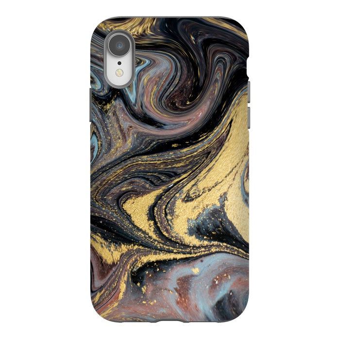 iPhone Xr StrongFit Liquid Marble Design IV by ArtsCase