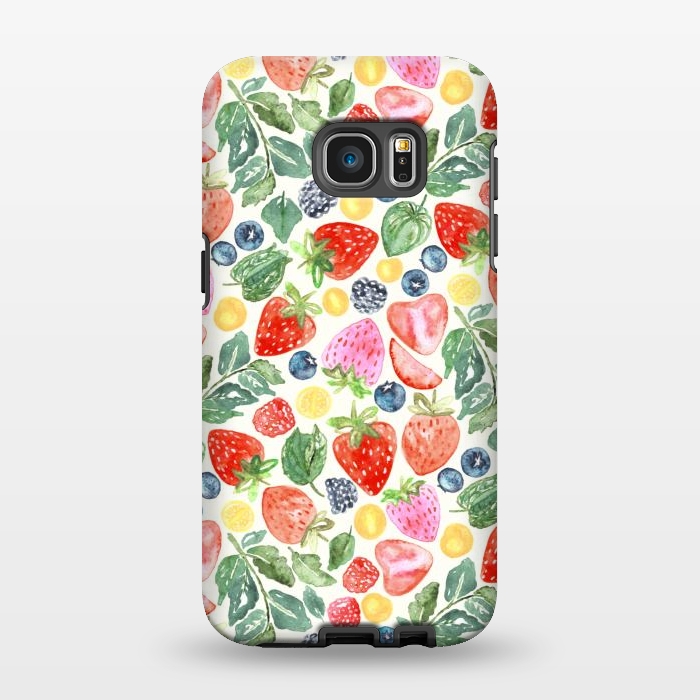 Galaxy S7 EDGE StrongFit Summer Berries by Tigatiga