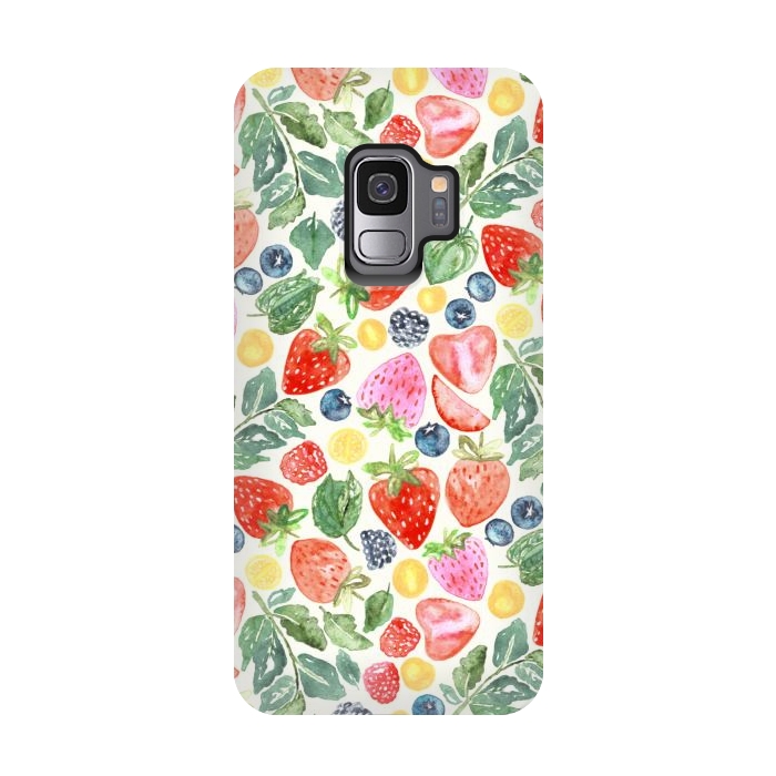 Galaxy S9 StrongFit Summer Berries by Tigatiga