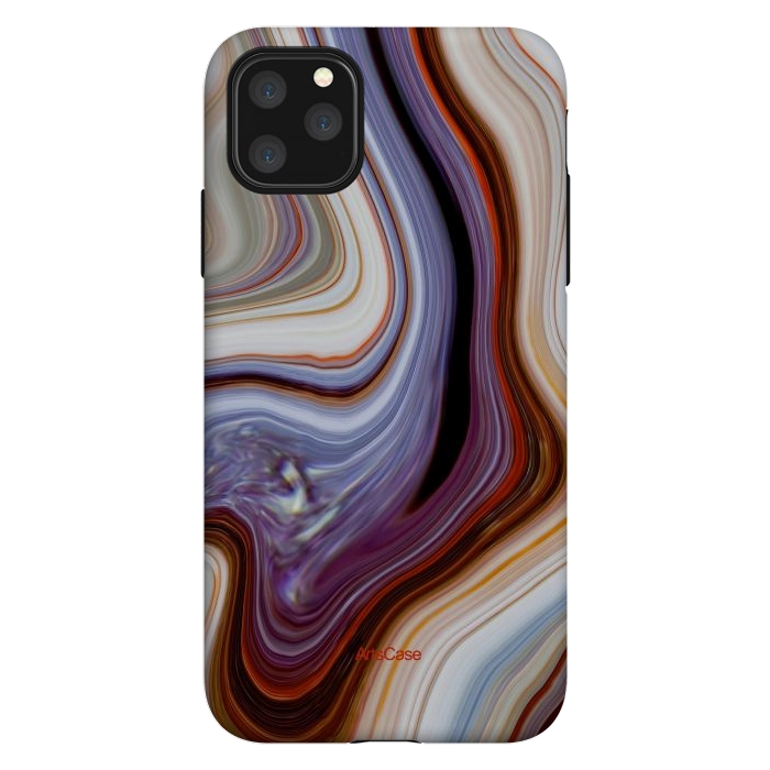 iPhone 11 Pro Max StrongFit Brown Marble Pattern by ArtsCase