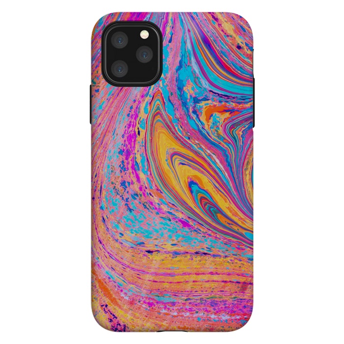 iPhone 11 Pro Max StrongFit Colorful Marbling Artwork by ArtsCase