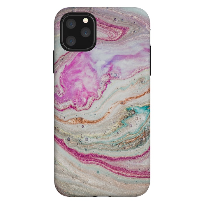 iPhone 11 Pro Max StrongFit Natural Luxury Liquid Marble by ArtsCase