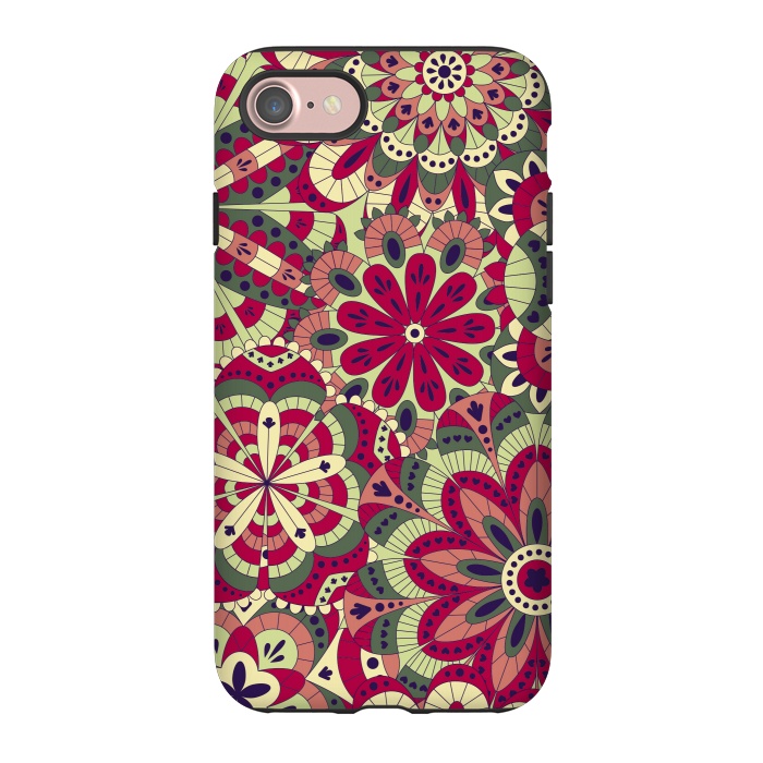 iPhone 7 StrongFit Floral Made with Many Mandalas by ArtsCase