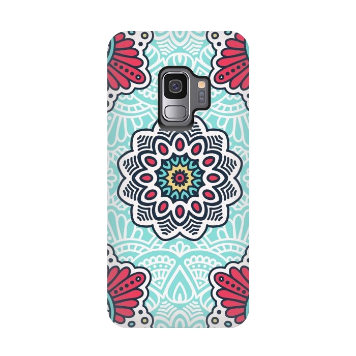 Galaxy S9 StrongFit Mandala Pattern with Decorative Elements by ArtsCase