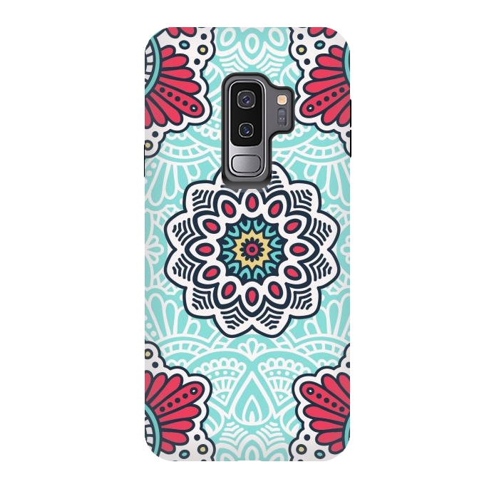 Galaxy S9 plus StrongFit Mandala Pattern with Decorative Elements by ArtsCase