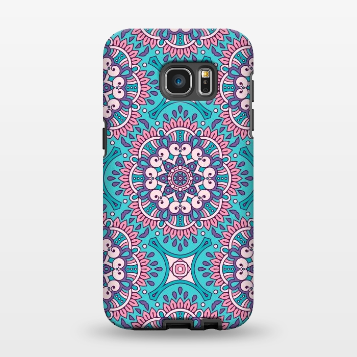 Galaxy S7 EDGE StrongFit Oriental Mandala Pattern by ArtsCase