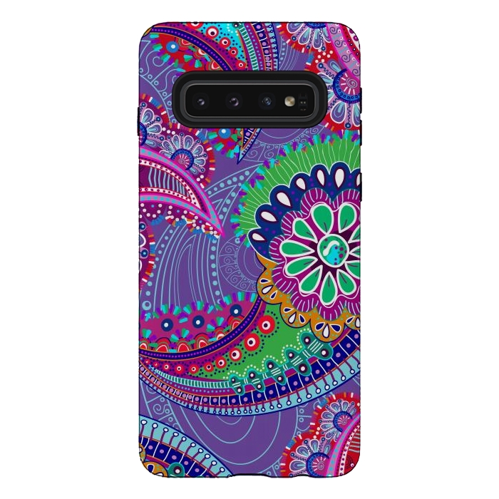 Galaxy S10 StrongFit Paisley Modern Design by ArtsCase