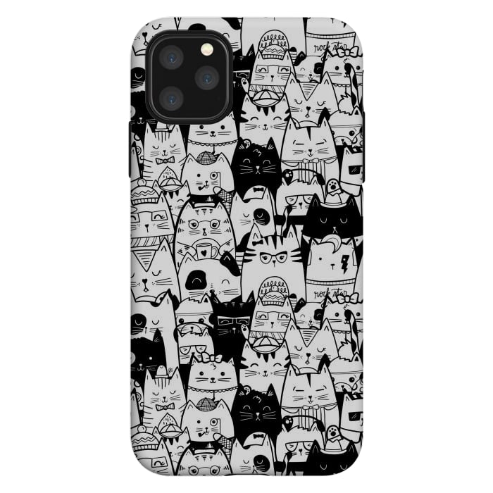 iPhone 11 Pro Max StrongFit Itty Bitty Kitty Committee by Noonday Design