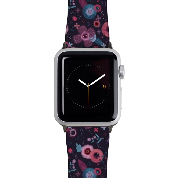 Watch 38mm / 40mm Strap PU leather Autumn Floral by Noonday Design