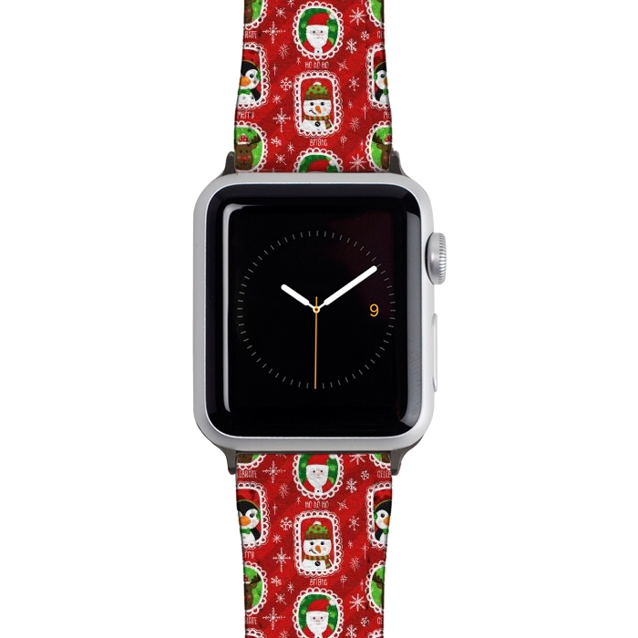 Watch 38mm / 40mm Strap PU leather Santa and Friends by Noonday Design