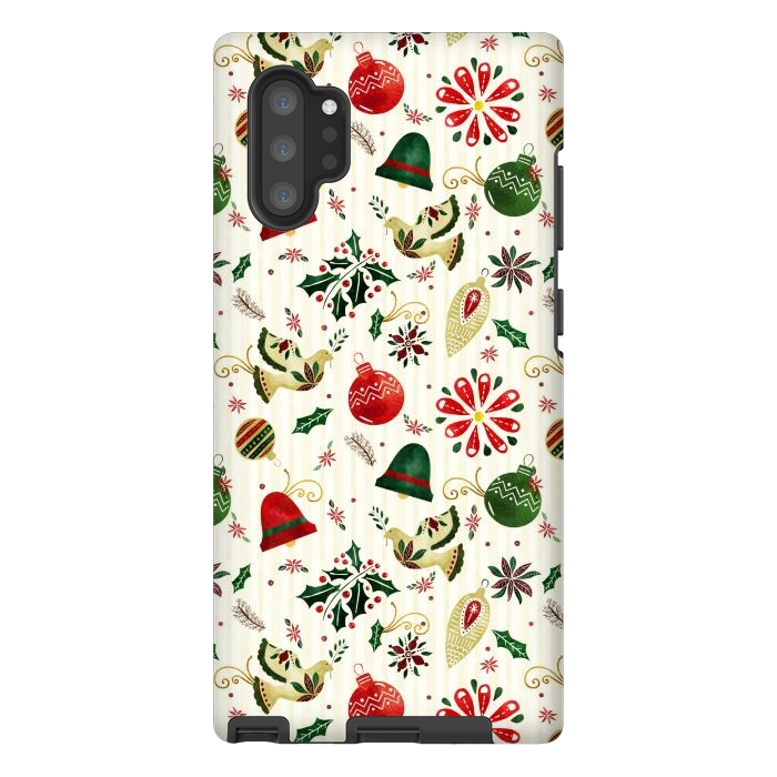 Galaxy Note 10 plus StrongFit Ornate Christmas Ornaments by Noonday Design