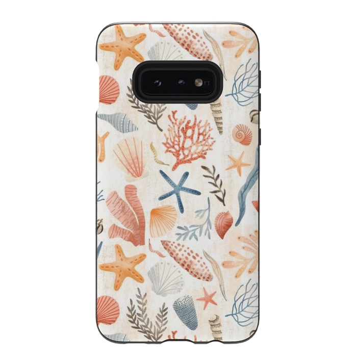 Galaxy S10e StrongFit Vintage Seashells by Noonday Design