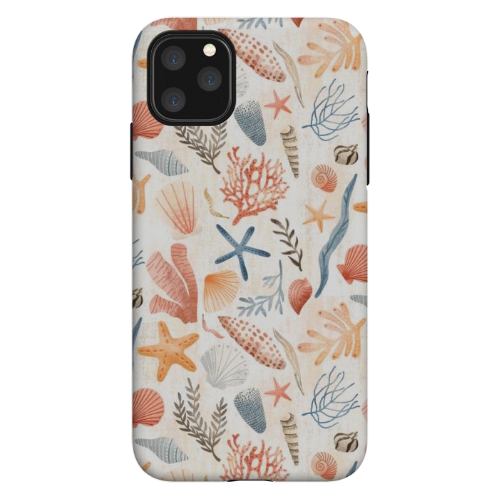 iPhone 11 Pro Max StrongFit Vintage Seashells by Noonday Design
