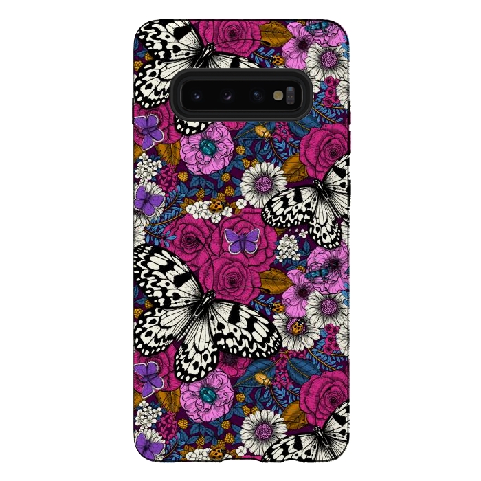 Galaxy S10 plus StrongFit A colorful garden II by Katerina Kirilova