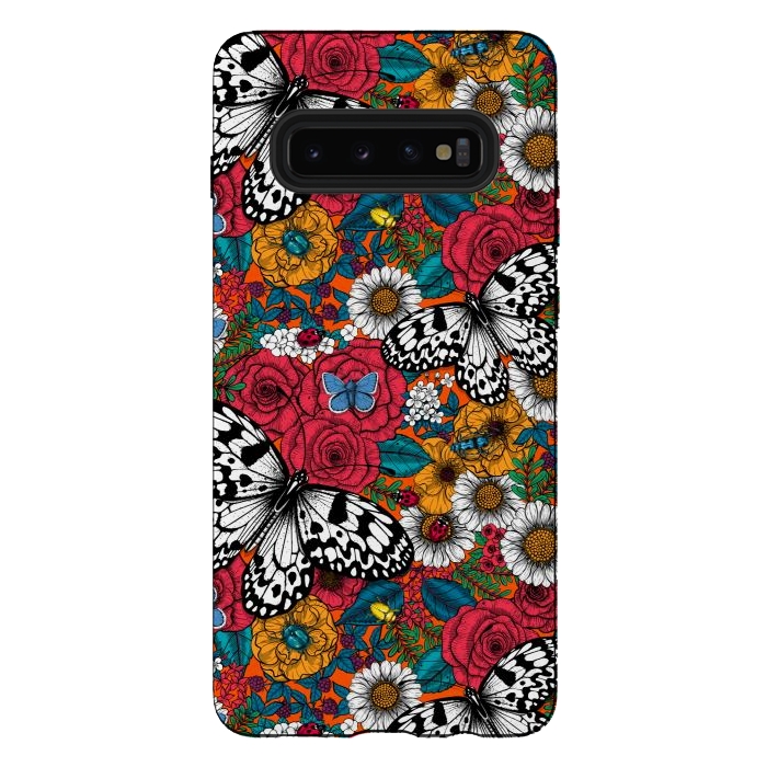 Galaxy S10 plus StrongFit A colorful garden by Katerina Kirilova