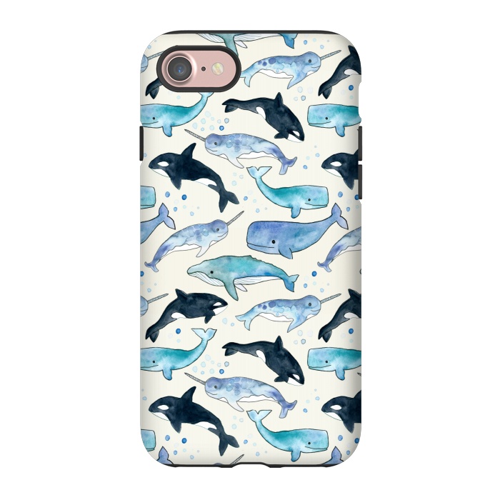 iPhone 7 StrongFit Whales, Orcas & Narwhals by Tangerine-Tane