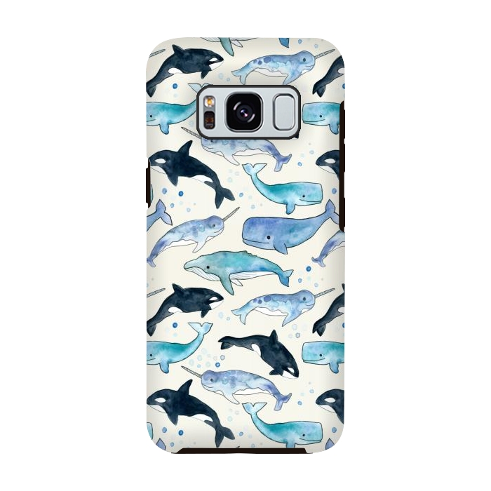 Galaxy S8 StrongFit Whales, Orcas & Narwhals by Tangerine-Tane