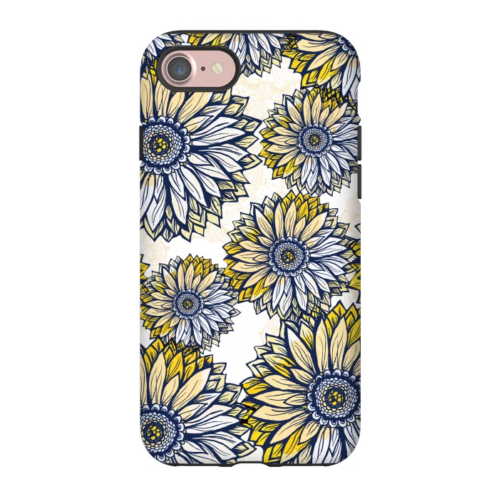 iPhone 7 StrongFit Happy Sunflowers by Rose Halsey