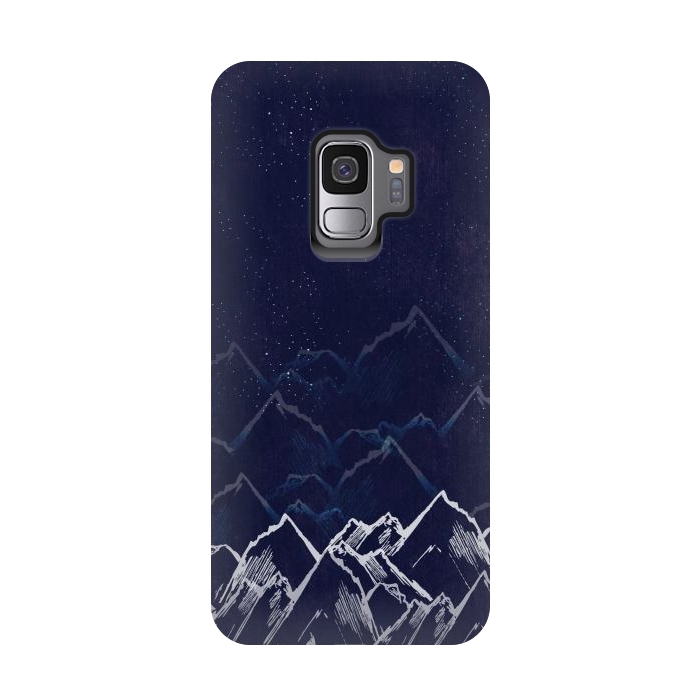 Galaxy S9 StrongFit Mountain Mist by Rose Halsey