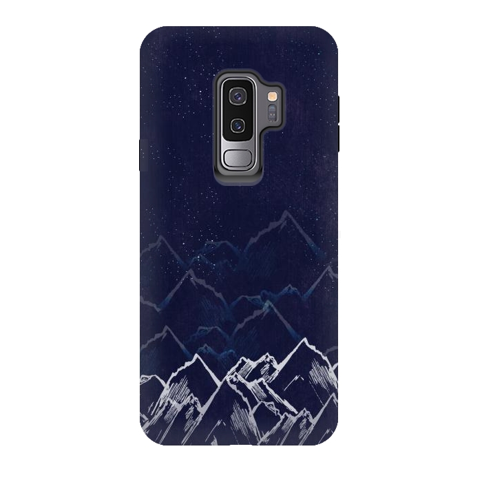 Galaxy S9 plus StrongFit Mountain Mist by Rose Halsey