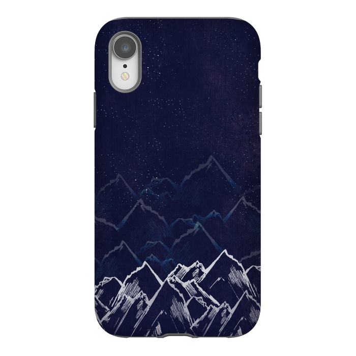 iPhone Xr StrongFit Mountain Mist by Rose Halsey