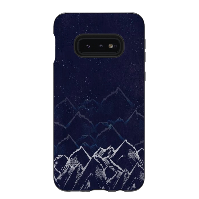 Galaxy S10e StrongFit Mountain Mist by Rose Halsey