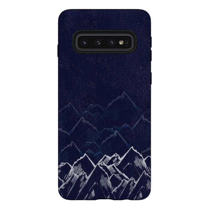 Galaxy S10 StrongFit Mountain Mist by Rose Halsey