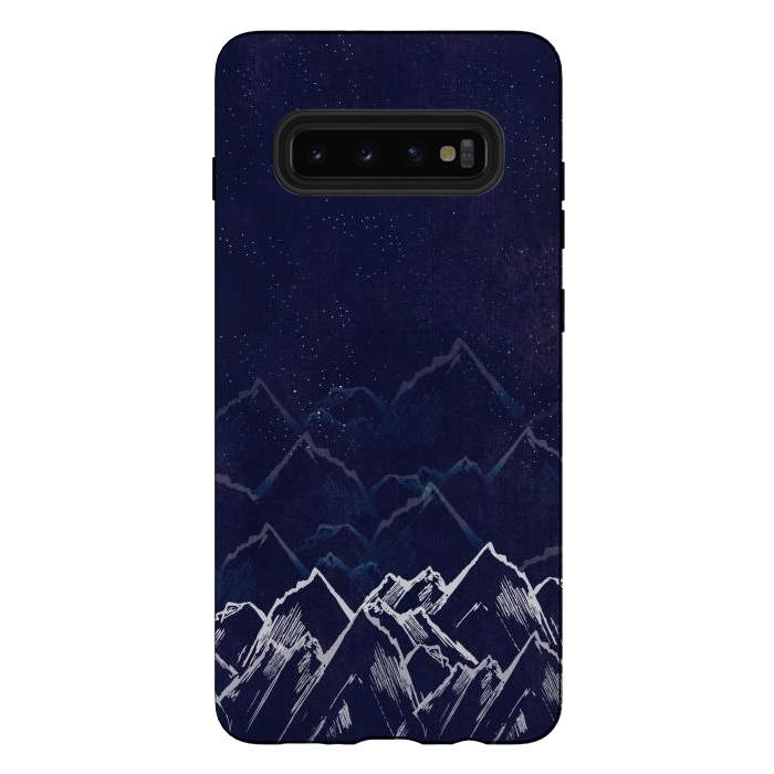 Galaxy S10 plus StrongFit Mountain Mist by Rose Halsey
