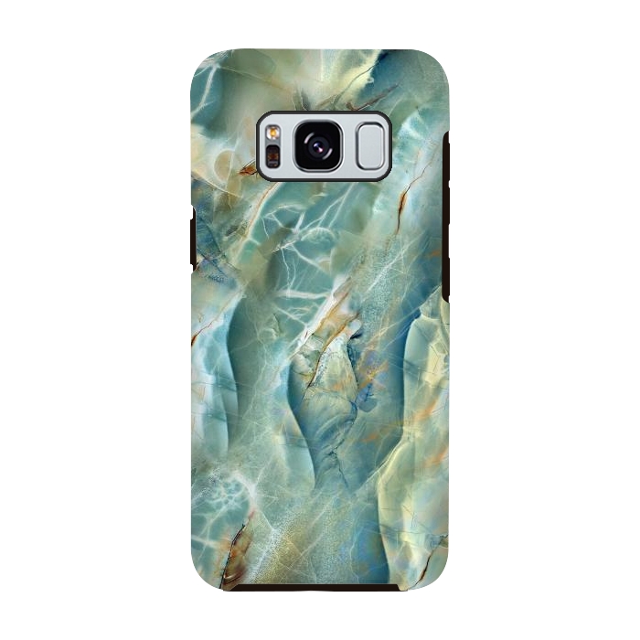 Galaxy S8 StrongFit Green Marble Design by ArtsCase