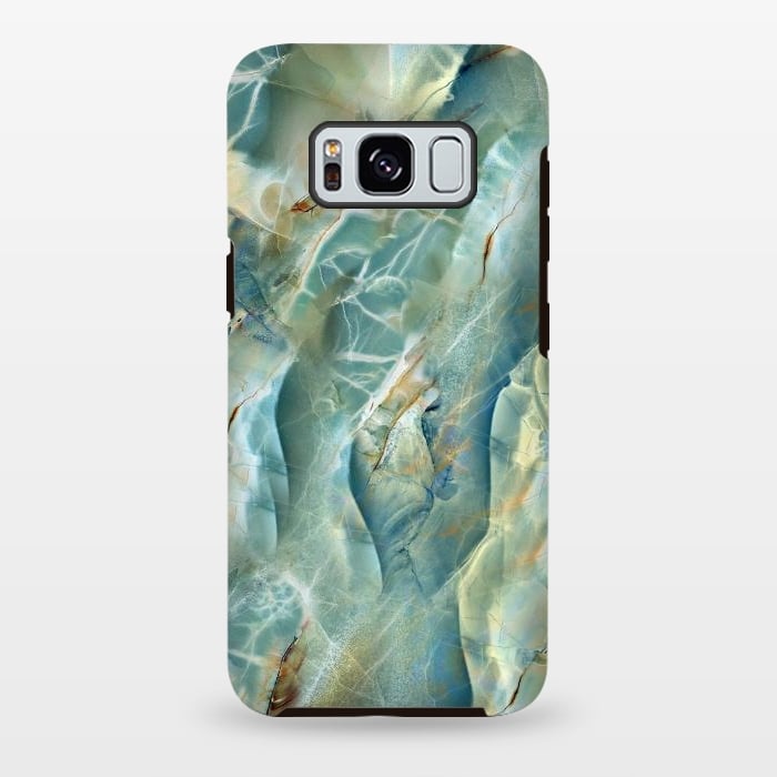 Galaxy S8 plus StrongFit Green Marble Design by ArtsCase