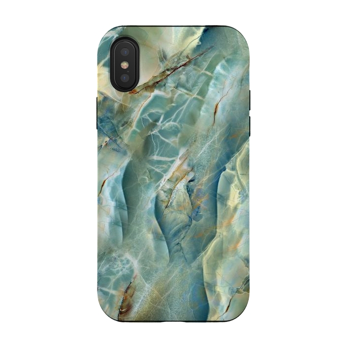 iPhone Xs / X StrongFit Green Marble Design by ArtsCase