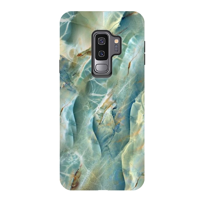 Galaxy S9 plus StrongFit Green Marble Design by ArtsCase
