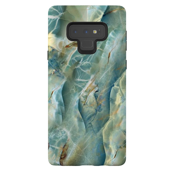 Galaxy Note 9 StrongFit Green Marble Design by ArtsCase